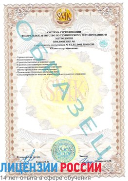 Образец сертификата соответствия (приложение) Бугульма Сертификат ISO 14001
